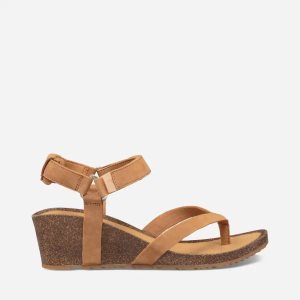 Teva Mahonia Wedge Thong - Dámske Sandále - Hnede